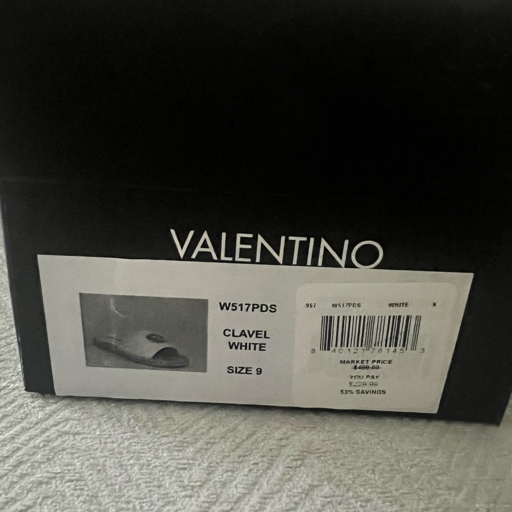 all white Valentino sandals